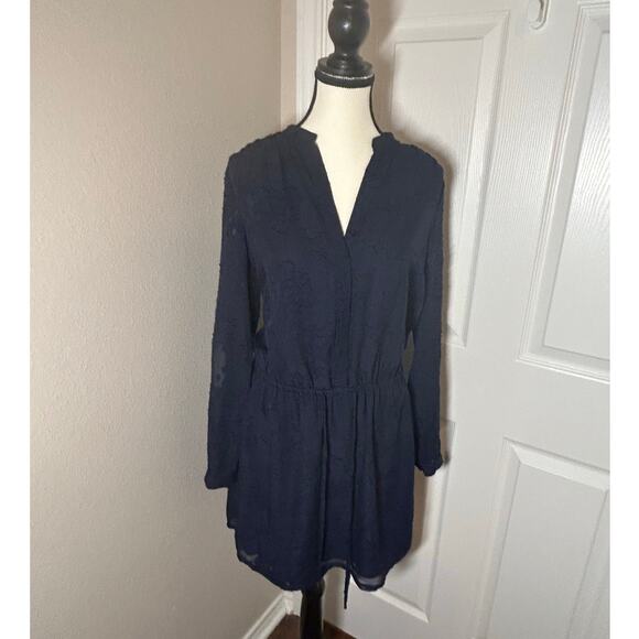 Katherine Barclay Montreal Navy Cinched Waist Dress - Picture 1 of 10